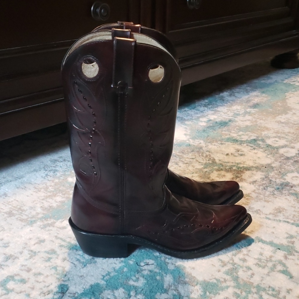 Durango Black Cherry Leather Western Boot